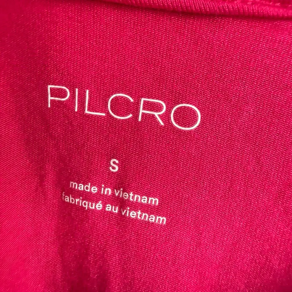 Pilcro Anthropologie Sheer Top Sweater Womens S Pink Sequin Mesh Pullover Retro